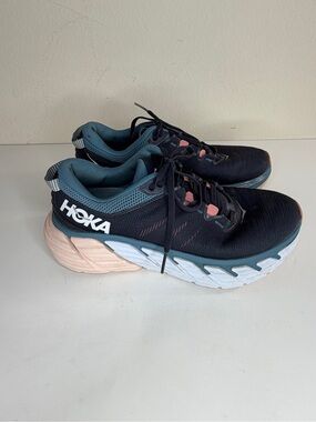Hoka One One Gaviota 3 Women’s Size 9.5B Blue Pink Running Shoes 1113521 OBRS